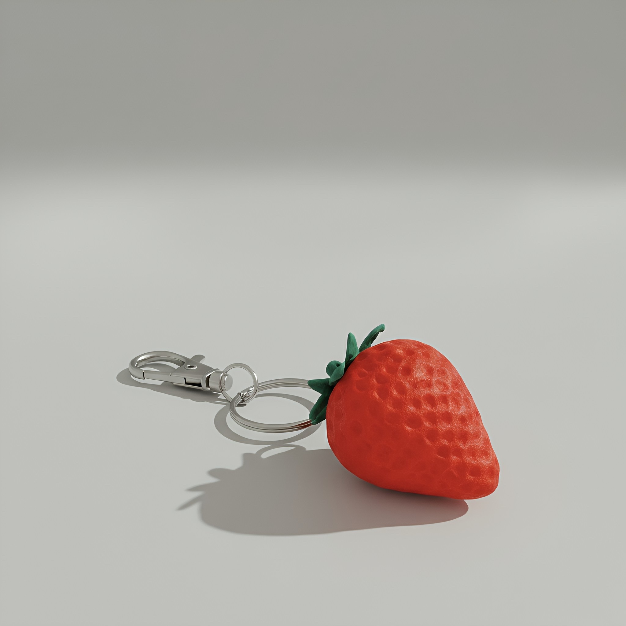Strawberry bag charm